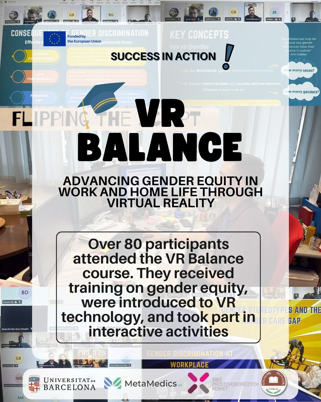 Recap of the online VR Balance session attended by more than 80 participants.